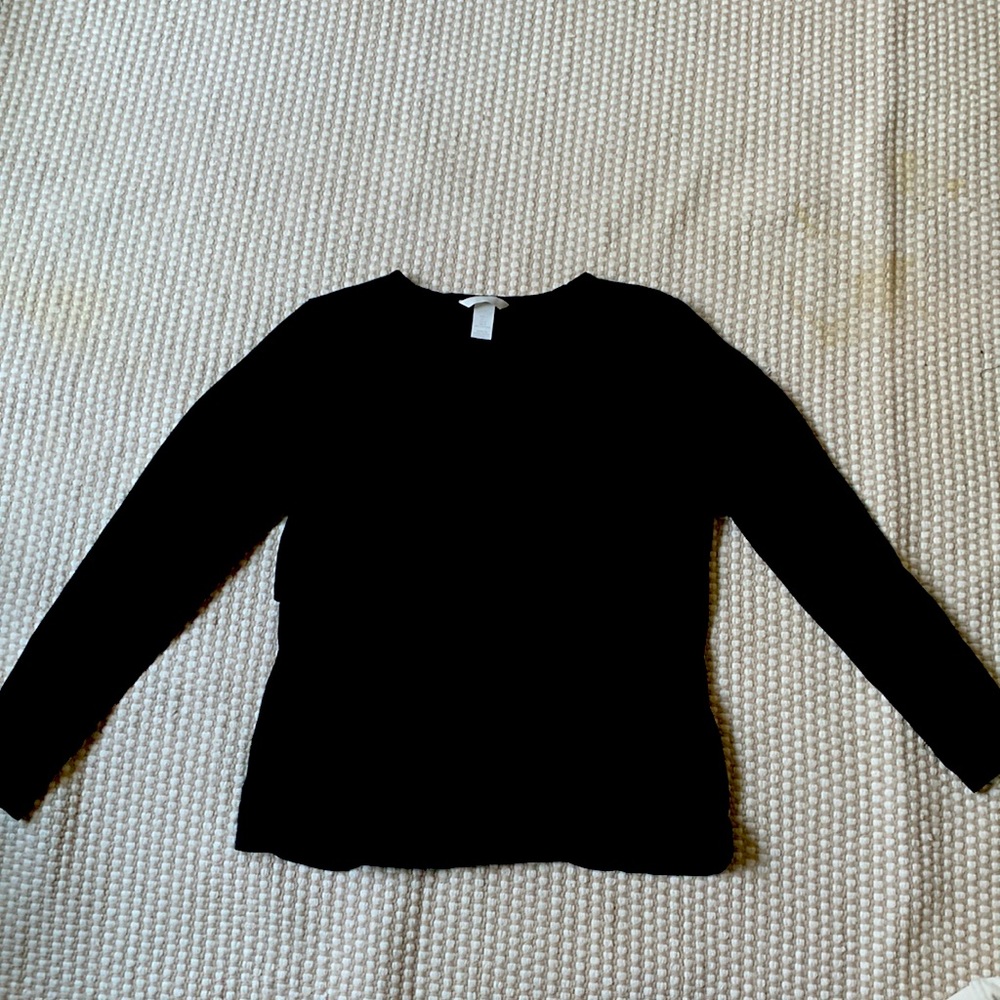 H&M brand-black nursing top-size L